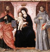 ANTONIAZZO ROMANO Madonna Enthroned with the Infant Christ and Saints jj USA oil painting reproduction